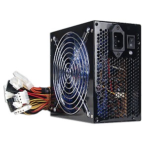 Echo Star 680W 20+4-pin Blue LED Fan ATX PSU w/SATA & PCIe (Blac